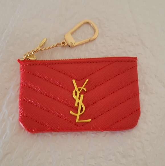 Fashion Black Quilted Card Holder with  Key Pouch - Picture 3 of 4